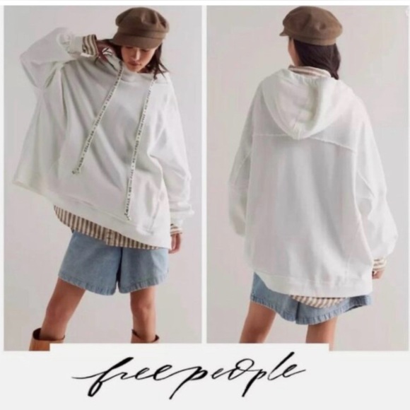 Free People Tops - FREE PEOPLE x We The Free We Hoodie white size large
